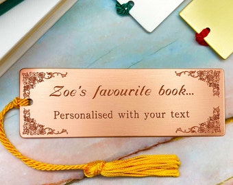 21st Birthday gifts for her, gifts for wife, personalised gifts, 21st gifts, metal bookmarks, copper bookmark, gifts for girlfriend