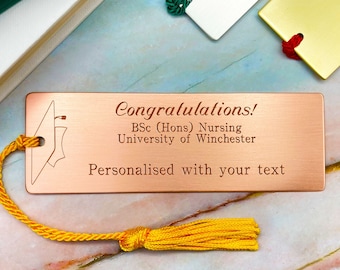 Personalised graduation gift, graduation bookmark, graduation gifts for her, nursing graduation, daughter graduation, custom graduation