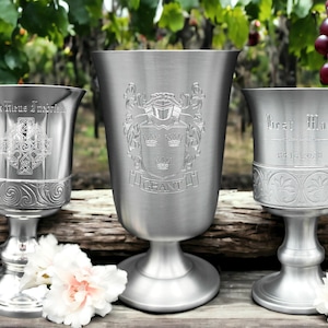 Holy grail holy cup pewter goblet chapel cup metal glasses metal tumbler handmade goblet gift worship holy grail personalised holy grail cup