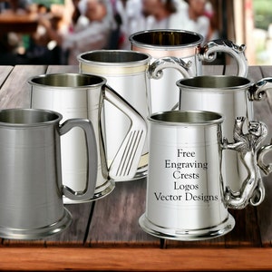 Birthday gift customised present pewter tankard custom engraved birthday tankard personalised gift for her gift for him beer stein beer mug