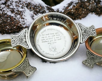 Quaich gravado, presente personalizado para padrinho de casamento, quaich para padrinho, quaich personalizado, quaich gravado sob medida para padrinho de casamento.