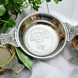 Personalised groomsmen quaich engraved quaich gift custom engraved groomsmen gift engraved quaich gift for wedding gift for him gift for men