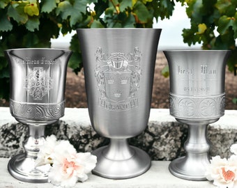 Dungeons and Dragons goblet novelty gift fantasy inspired chalice custom engraved goblet personalised dungeons and dragons goblet wine glass