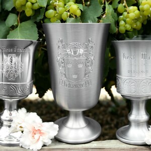 Celtic goblet custom engraved celtic gift personalised gift for him gift for her engraved celtic pewter goblet celtic design engraved goblet