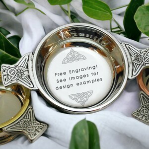 Scottish Wedding Gift - Celtic Wedding Gift - Handmade Quaich - Free Engraving