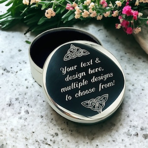 Engraved Rosary Box Baptism Gift - Handmade Trinket Box - First Communion Gift - Free engraving
