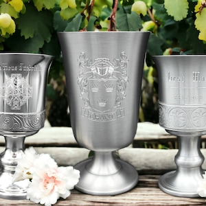 Irish celtic knot goblet personalised gift irish trinity cross celtic gift for him gift for her irish goblet celtic design custom engraved