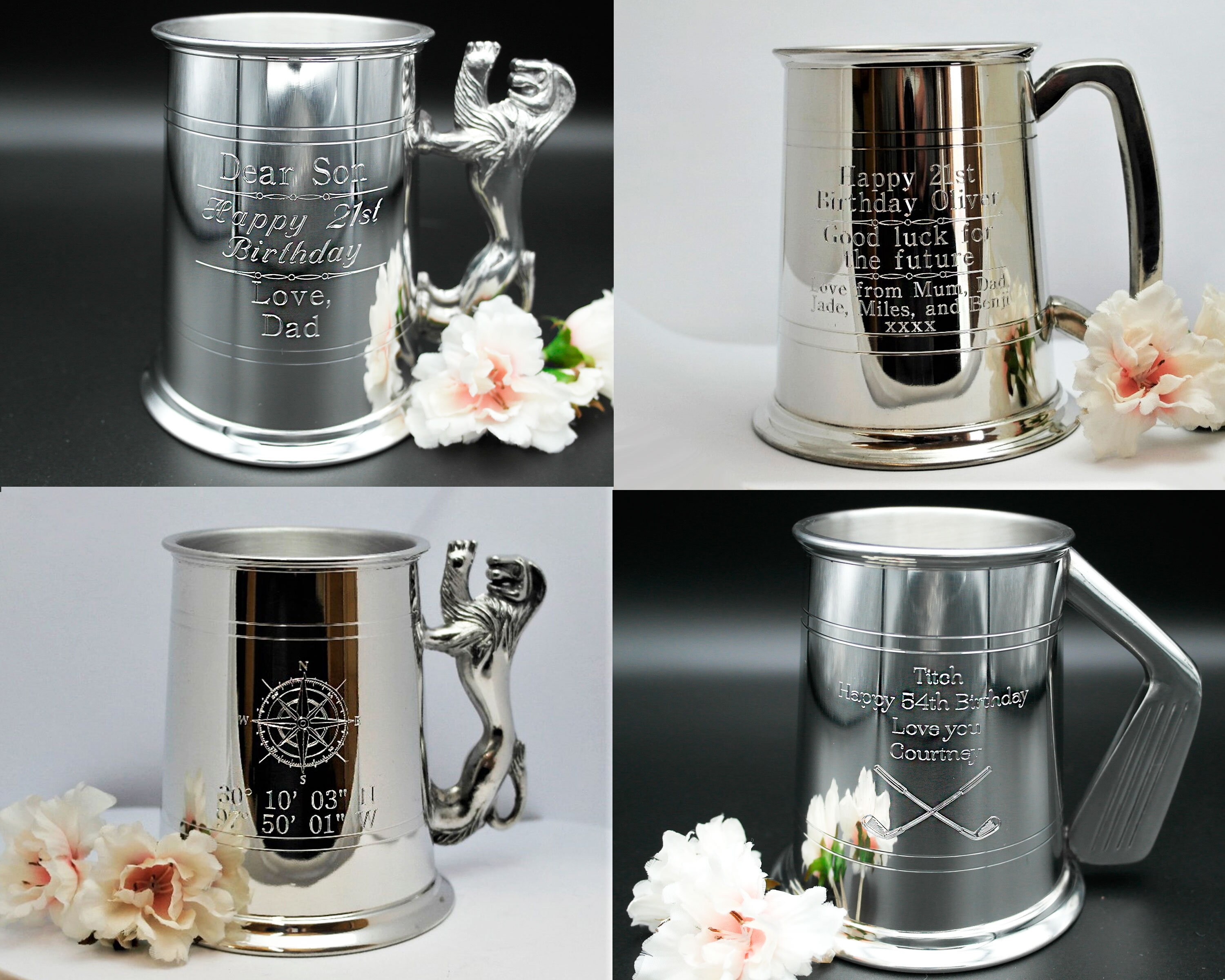 Personalised Engraved Father of the Bride Stainless Steel Tankard st55 
