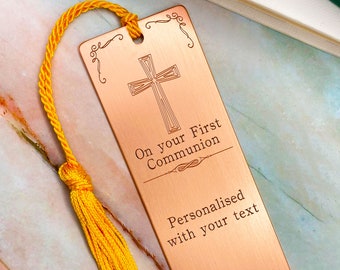Personalised first communion gift, First communion bookmark, first holy communion, boy first communion 1st communion gift engraved communion