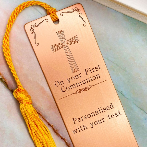 Personalised first communion gift, First communion bookmark, first holy communion, boy first communion 1st communion gift engraved communion