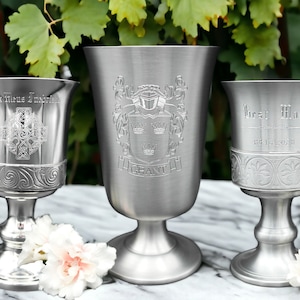 Medieval goblet custom engraved pewter goblet wine goblet renaissance personalised gift renaissance replica goblet medieval customised gift