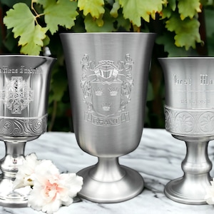 Bent Flower Glass Cup, Medieval Style Goblet, Transparent Vertical