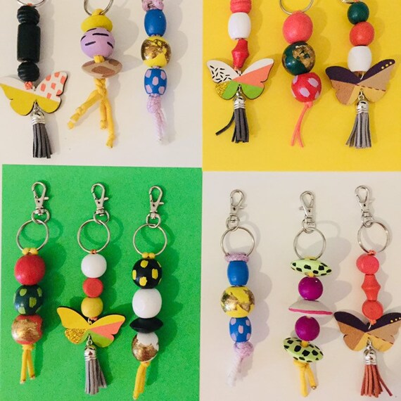 Beaded Keychain Crafts for Kids