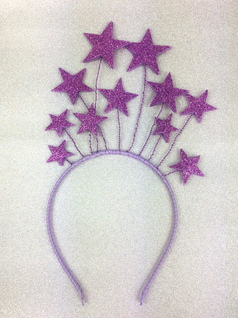 Star Crown, New Year's Headpiece Pink, Silver, Christmas, Kids Headband by ENNA image 2