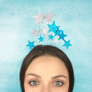 Star Crown, New Year's Headpiece Pink, Silver, Christmas, Kids Headband by ENNA image 3
