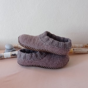 Eco shoes, Felted slippers for women, womens house shoes, wool shoes from organic wool, gift for woman, Handmade eco friendly slippers