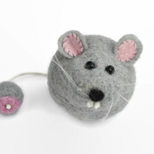 Cat Toy Mouse, eco toy cat, felted toy for cats, toys for pets, toy toy for cats, wool mouse, mouse for cats, gift for cat, pet product