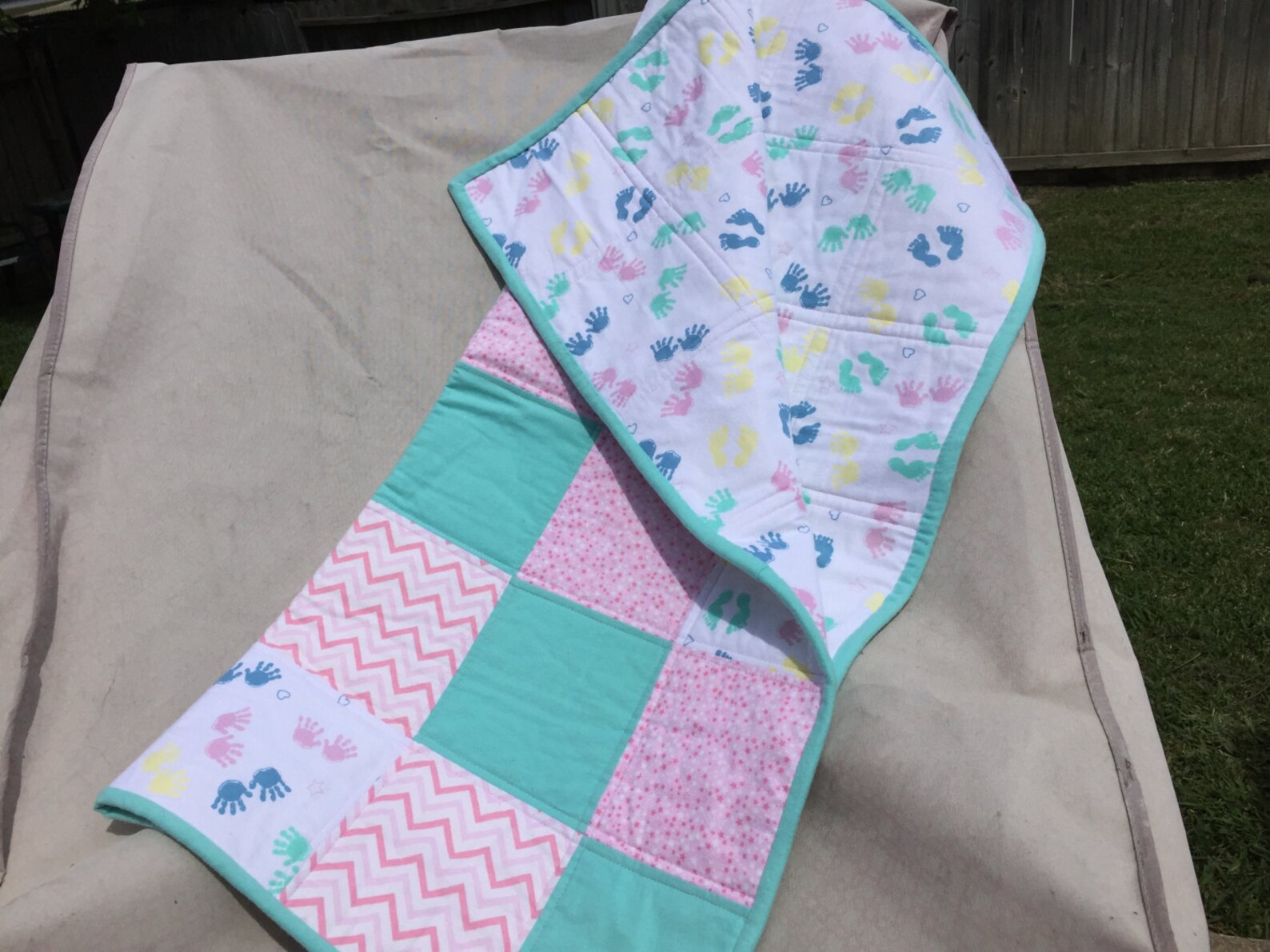 Quilted Baby Blanket Etsy