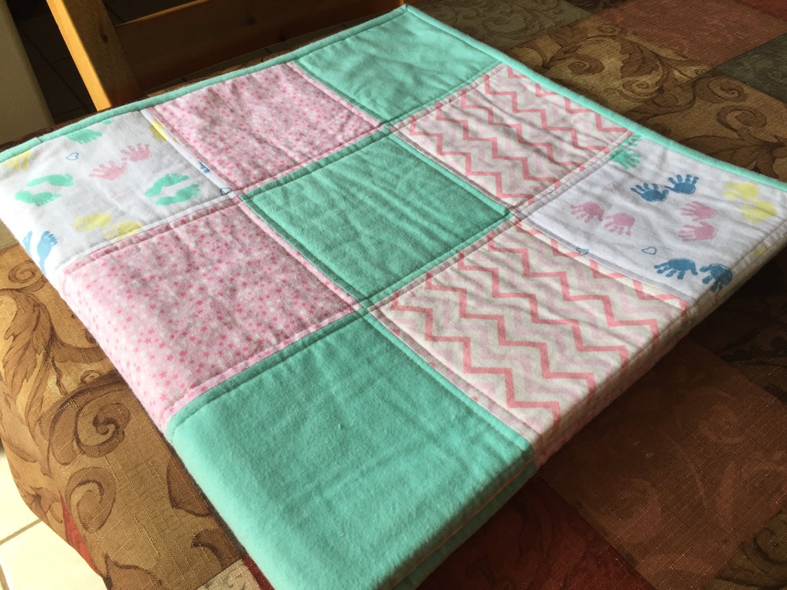 Quilted Baby Blanket Etsy