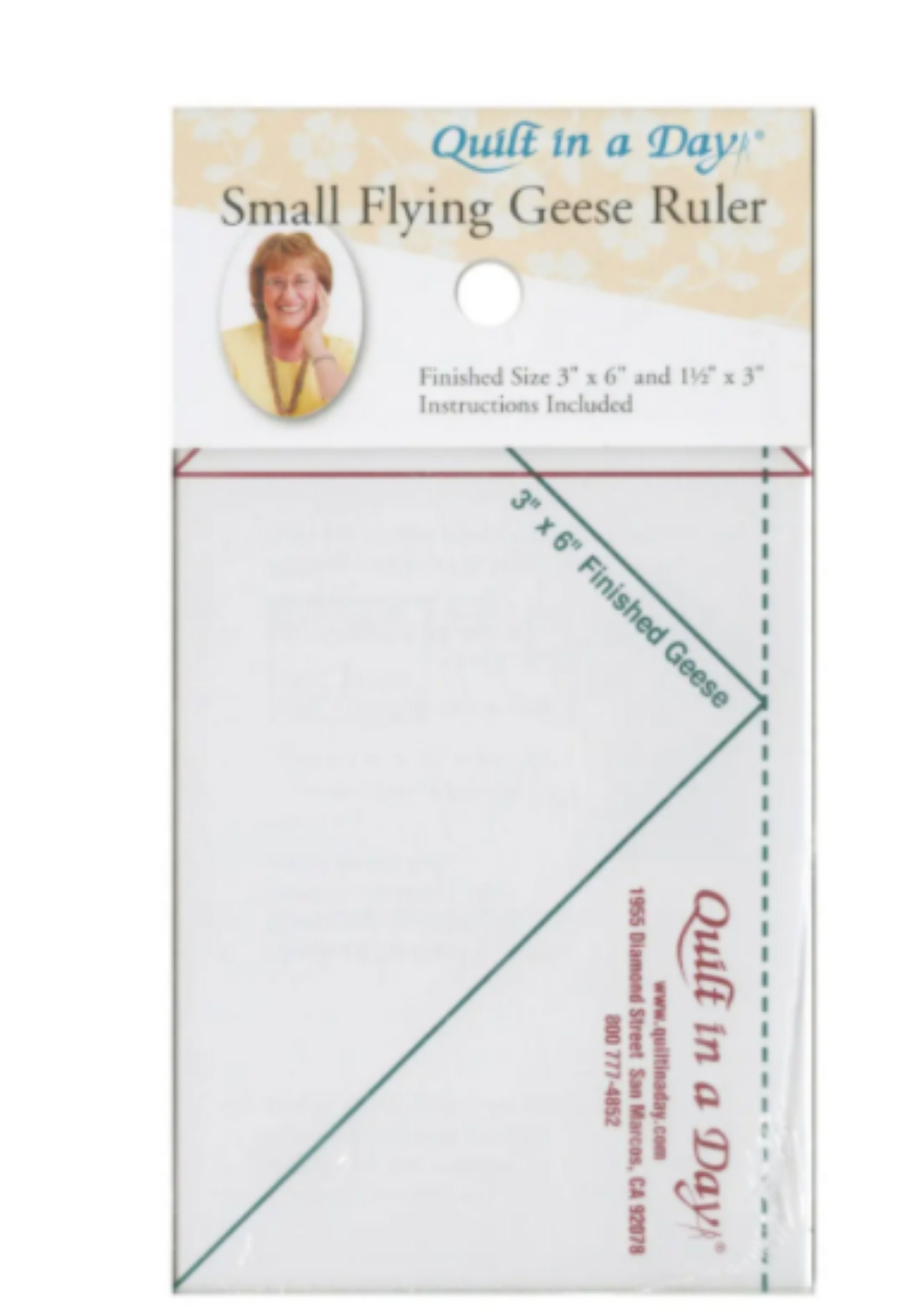 Small Flying Geese Ruler Quilt in A Day Flying Geese Ruler Etsy