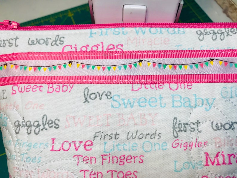 Sweet Buddies Quilted Zipper Pouch NCU0PTT1832 main image 1