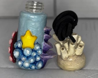 Sea world necklace glass jar