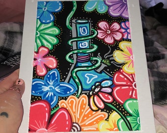 Flower bong canvas