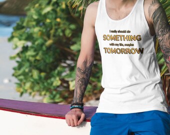 Mens Green Mesh Rave Red Stringer Tank Top