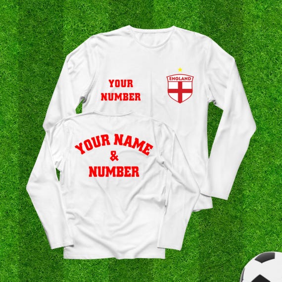 england long sleeve football shirt