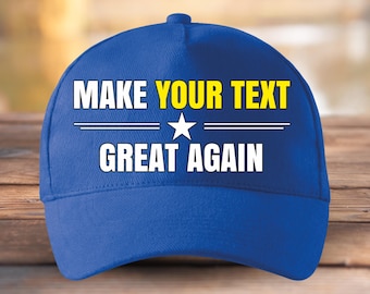 Custom Text MAGA Style Cap: Personalized Political Dad Hat