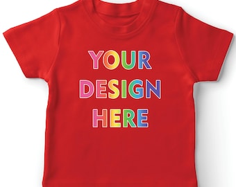 Camiseta infantil 100 % algodón personalizada: foto o texto personalizado