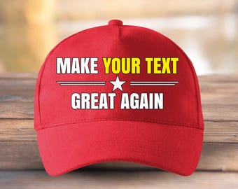 Custom Text MAGA Dad Cap, Personalized Political Hat