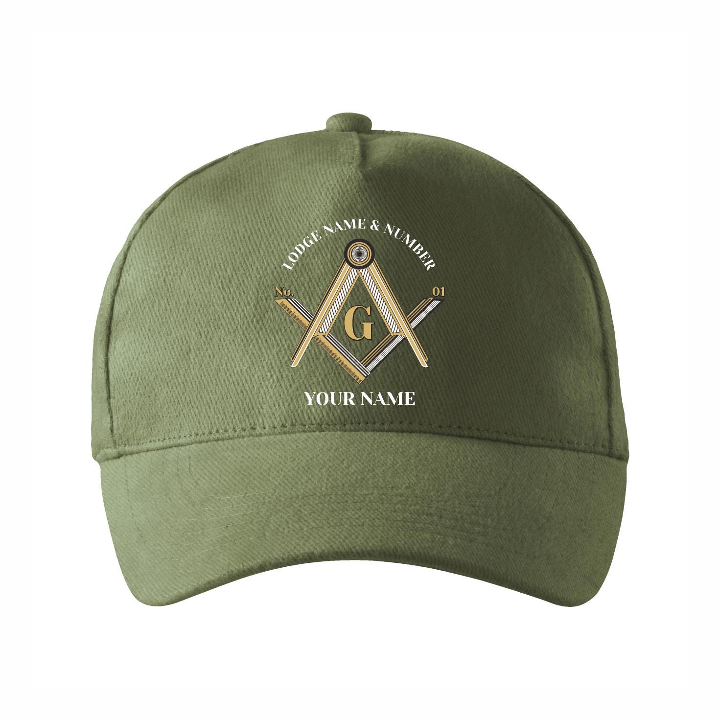 Masonic Symbol Baseball Cap - Embroidered Cotton Adjustable Dad Hat By Tech Design - View #8