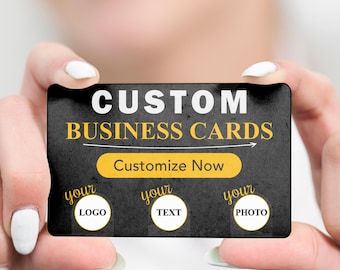 Custom PRINTED Business Cards, Full Color Printing - Single or Double Sided
