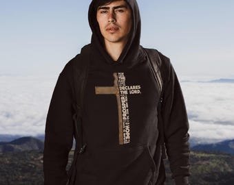 Jesus Cross Hoodie: Christian Scripture Sweatshirt
