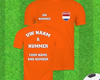 Camiseta personalizada da seleção holandesa de futebol: nome e número personalizados, orgulho holandês