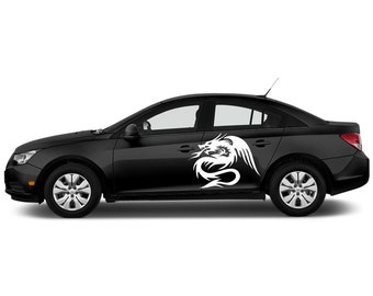 Dragon Car Decal Stickers, Tribal Graphic Vinyl Set for Vehicles, Windows