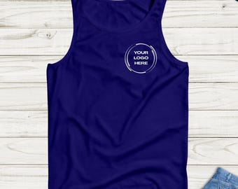 Tanktop met aangepast logo: gepersonaliseerde foto, overhemd bedrijfskleding