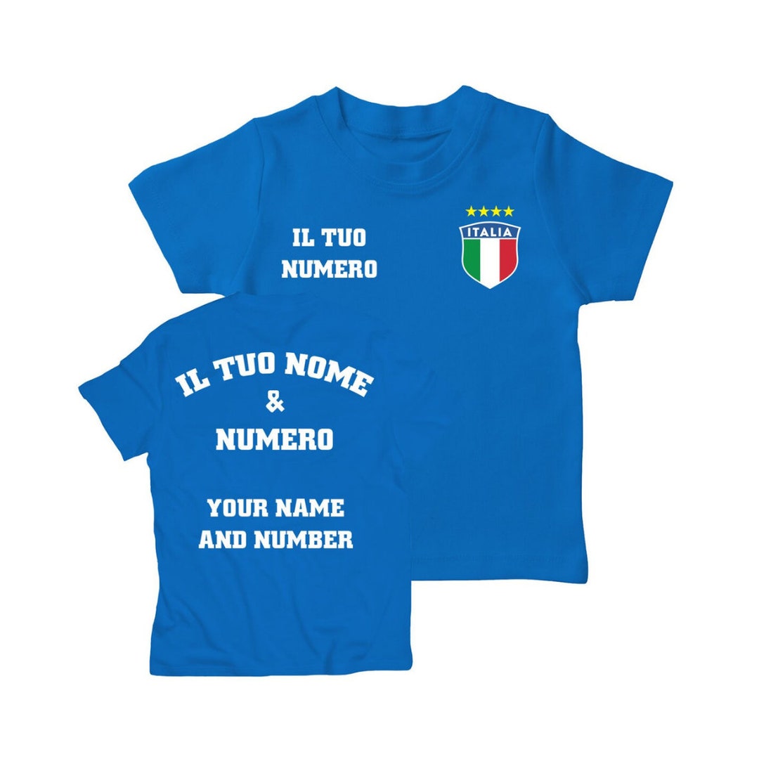Italy Soccer Jersey for Kids, Italy Soccer Logo Shirt, Custom Football
