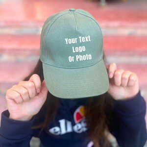 Custom Photo Baseball Cap: Personalized Text, Adjustable Unisex Dad Hat