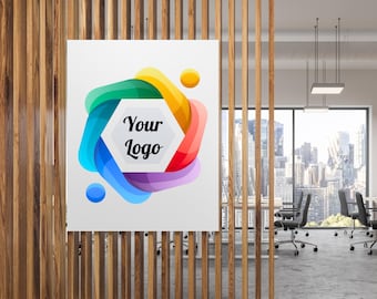 Custom Office Logo Wall Decal: Personalized Business Vinyl Sticker