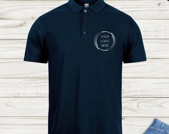 Custom Text Polo Shirt: Personalized Business Logo Print