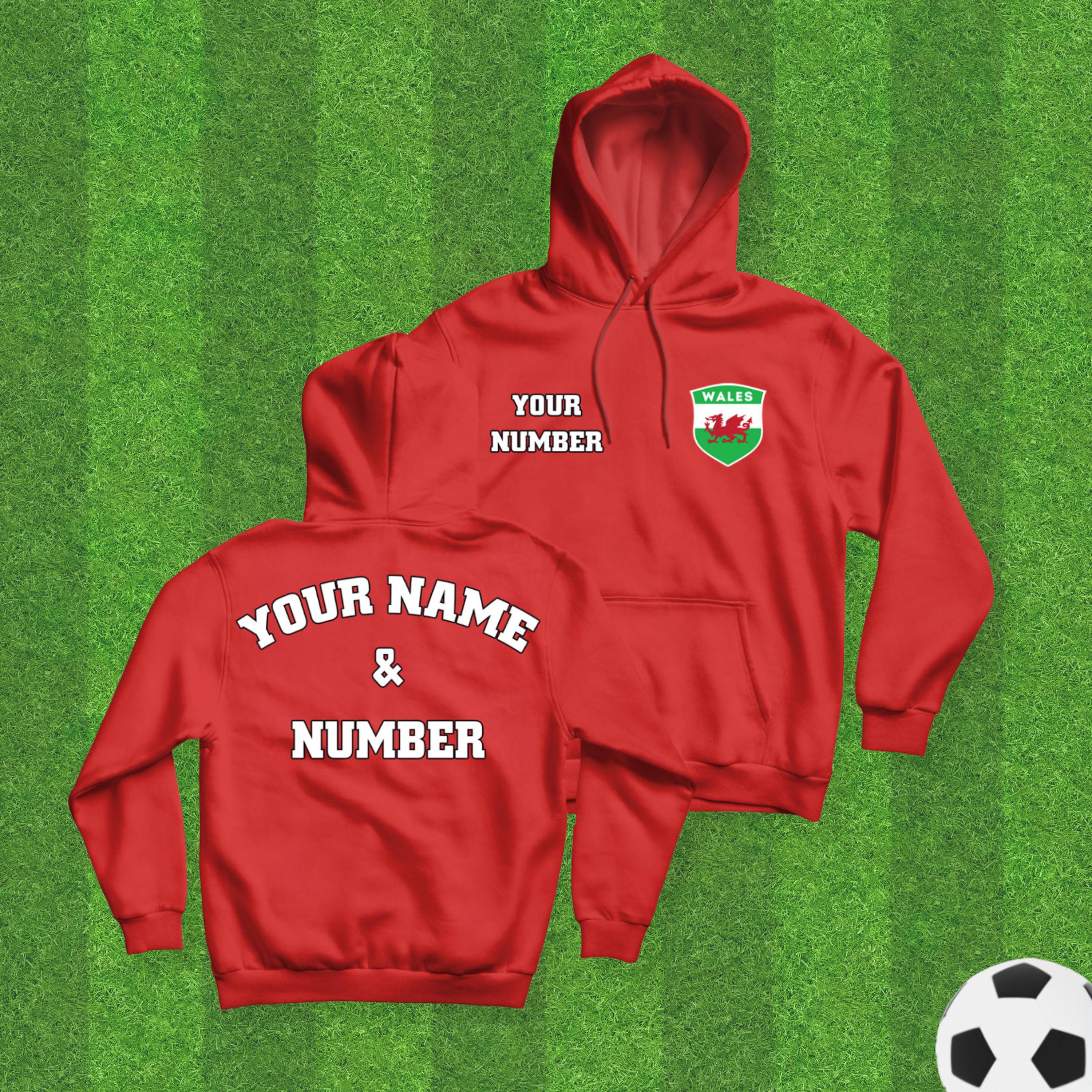 Hooded Sweatshirt With Flag Of Wales