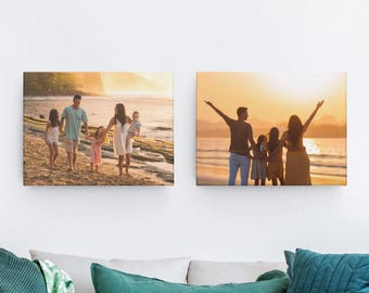 Individuelle Foto Leinwand: Personalisierte Familie Wandkunst