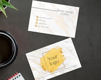 Personalized Make Up or Nail Artist Business Cards, Custom Full Color Printing - Double Sided