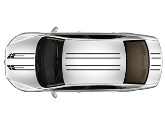 Racing Stripes Car Decal: Auto Graphic Vinyl Sticker