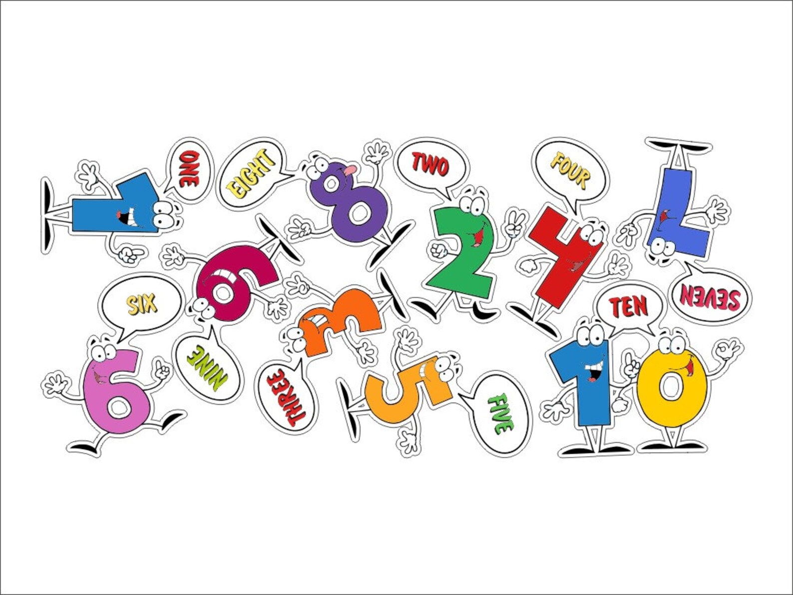 Best Wall Decal Numbers for Kids Room Back to School Sticker Etsy