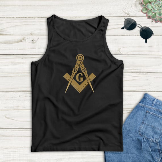 Masonic Square and Compass Tank Top: Freemason Logo Vest