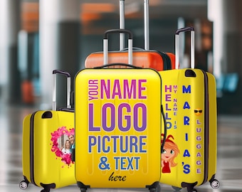 Custom Monogram Luggage Decal: Personalized Suitcase Sticker