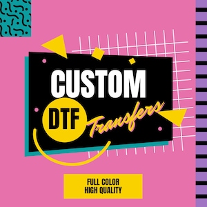 Custom DTF Transfers Ready for Press, Full Color DTF, DTF Gang Sheet, Bulk Dtf Transfers, Dtf Screen Print, High Quality Dtf Printing